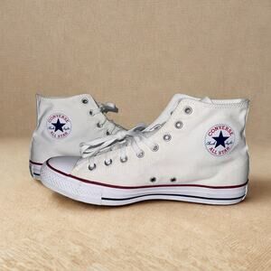 Converse Chuck Taylor All Star High Top White Canvas Sneakers Unisex Men’s 12 /